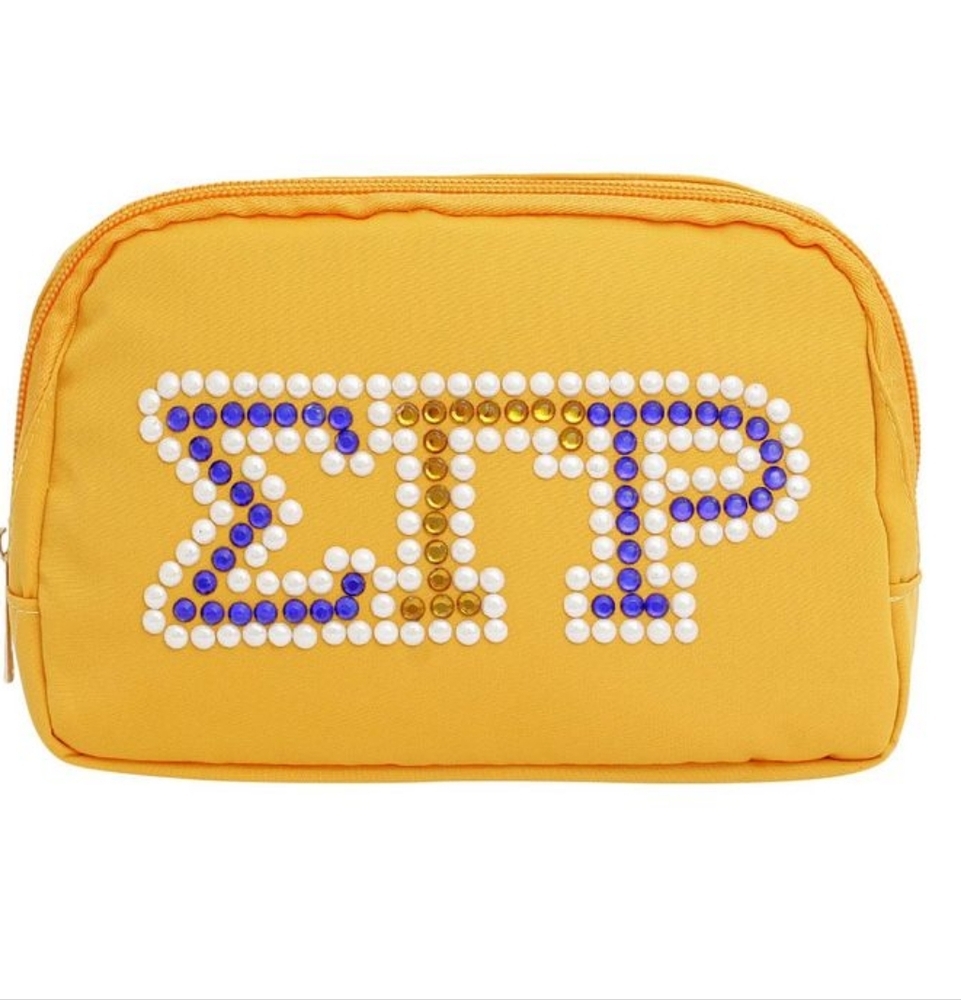 SGRHO Sorority Yellow Canvas Crossbody Waist Bag